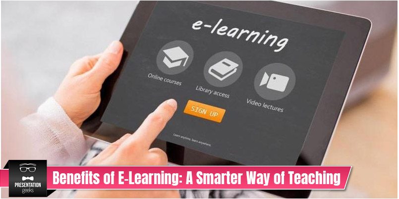 Searching for corporate benefits of E-Learning solutions on tablet