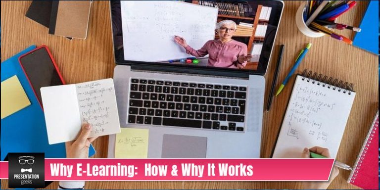 Young student writing calculus notes while watching E-Learning course on laptop